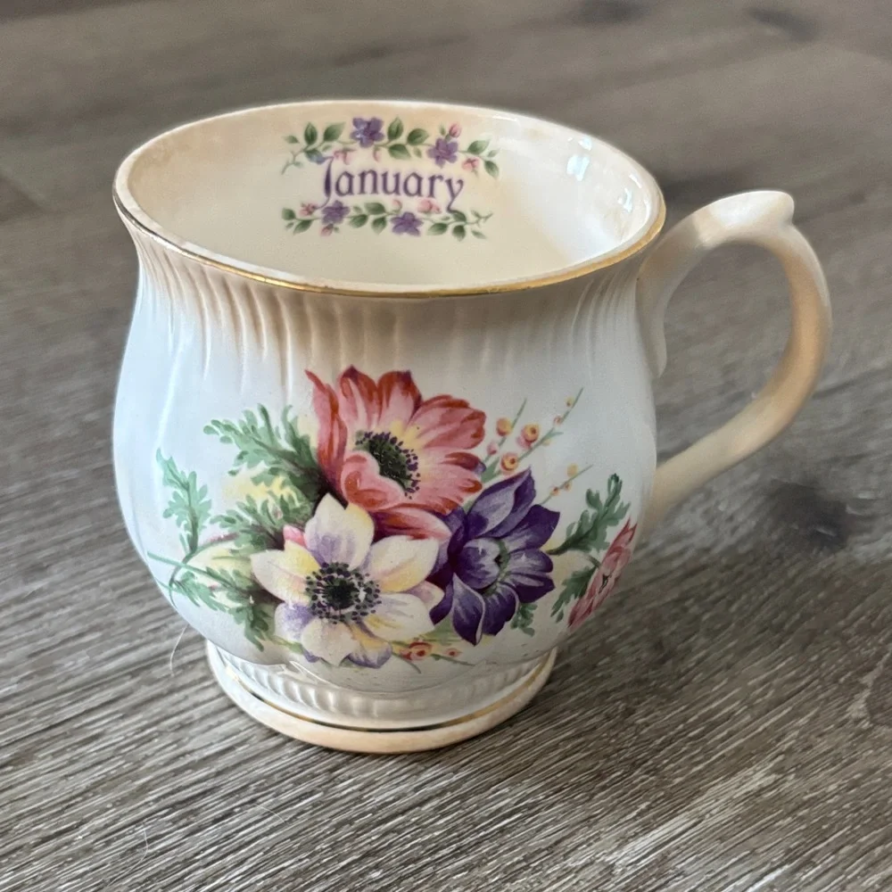 January Floral Teacup